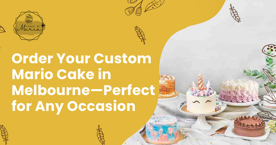 Order Your Custom Mario Cake in Melbourne—Perfect for Any Occasion